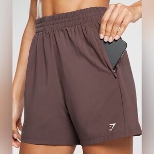Gymshark Brown Woven Pocket Shorts